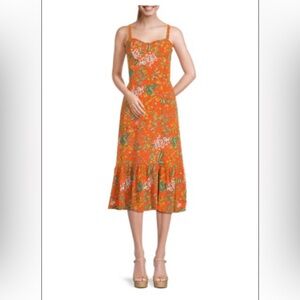 Melloday Smocked Midi Dress